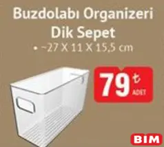 BUZDOLABI ORGANİZERİ DİK SEPET